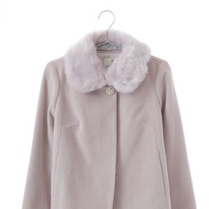 earth music&ecology Fur Tippet Coat Lavender S