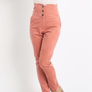 LIZ LISA Corduroy Skinny Pants Pink