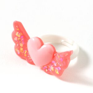 milklim Winged Heart Ring Red