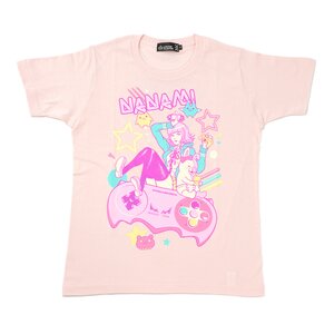 LISTEN FLAVOR Danganronpa Ultimate Gamer Chiaki Nanami & Monomi T-shirt Baby Pink PINK M