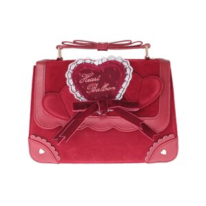 LIZ LISA Heart Balloon 3-Way Bag Bordeaux