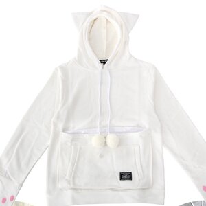 Mewgaroo Hoodie White L