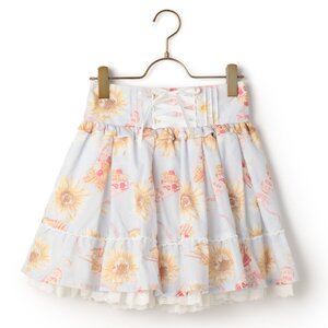 LIZ LISA Sunflower & Parfait Sukapan Skirt Blue