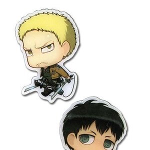 Attack On Titan Chibi-Chara Pin Sets Reiiner & Bertholdt