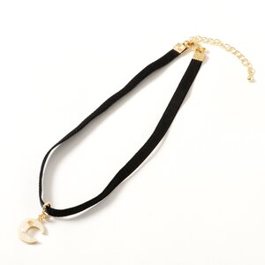 Crescent Moon Choker Metallic