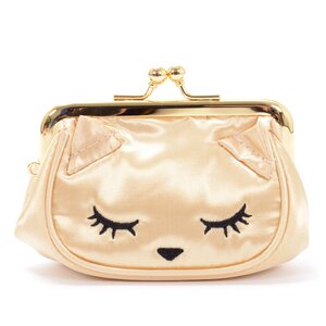 Osumashi Pooh-chan Petite Gamaguchi Coin Pouch Ivory