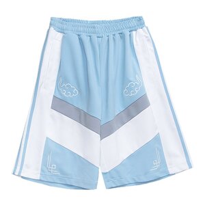 LISTEN FLAVOR Cyber China Jersey Shorts Blue x White