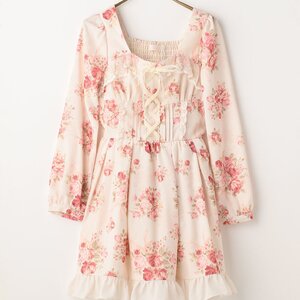 LIZ LISA Bouquet Ribbon Dress White