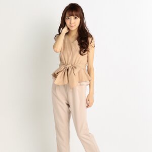 LIZ LISA Check Pattern Jumpsuit Pink