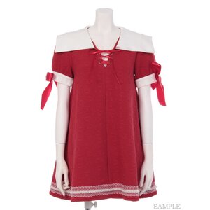 Swankiss Sailor Fleece-Lined Dress Red