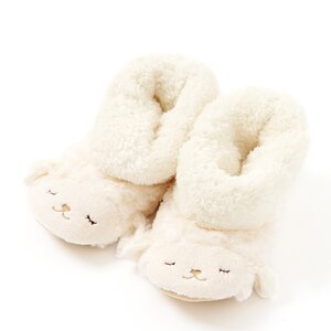 Hitsuji no Maple Bootie Slippers Ivory