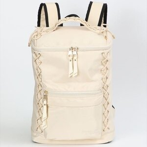 Honey Salon Front Lace-up Backpack Ivory