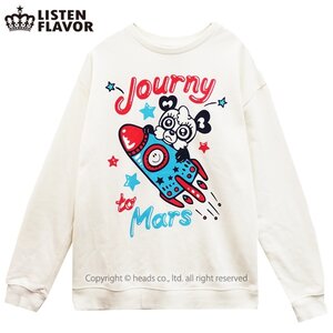 Kurebayashi Haruka x LISTEN FLAVOR Odekake Panda-chan Sweatshirt Off White