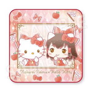 Touhou Project x Sanrio Characters Hand Towel Collection Reimu Hakurei x Hello Kitty