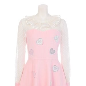 Swankiss Heart Candy Dress Pink