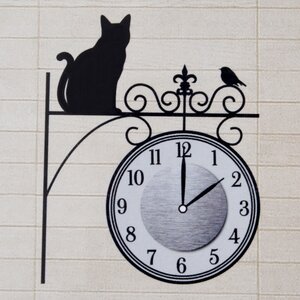 Wall Clock Sticker Perched