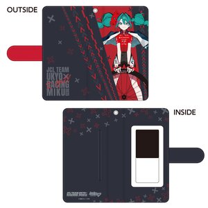 Racing Miku 2025 Jcl Team Ukyo Cheering Ver. Book Type Smartphone Case [Pre-order]