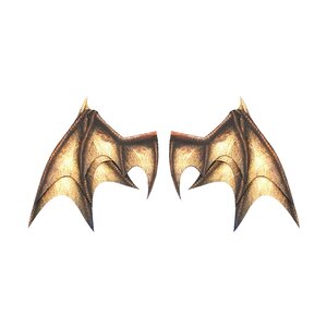 Pepatama Papercraft Wing Set A: Dragon Wings Brown