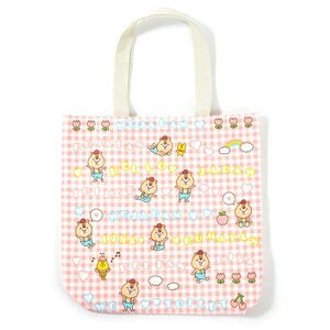 Kumatan Odekake Tote Bag Pink