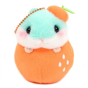 Coroham Coron Fruits Vol. 2 Hamster Plush Collection (Ball Chain) Mincoro-chan w/ Orange
