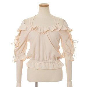 LIZ LISA Lace-Up Top White