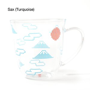 Mount Fuji Heat Resistant Koshimaru Mug Sax (Turquoise)