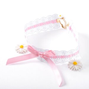 Swankiss Daisy Lace Choker Pink