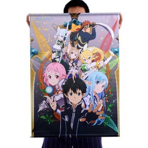 Sword Art OnlineⅡKirito & Sinon Wall Scroll