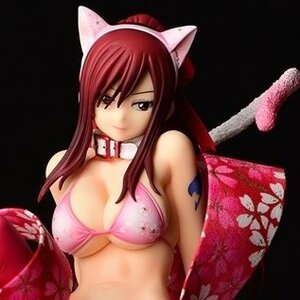 Fairy Tail Erza Scarlet: Cherry Blossom Cat Gravure Style Ver. Fire 1/6 Scale Figure