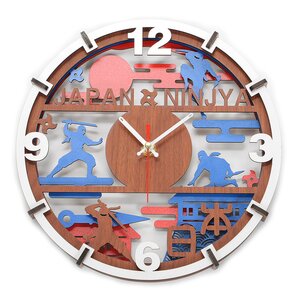 Souvenir Japan 4-Layer Wood Clock Collection Japan