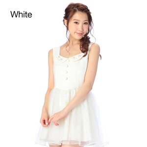 LIZ LISA Shell Embroidered Dress White