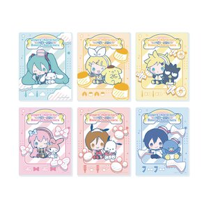 Piapro Characters x Sanrio Characters Acrylic Card 01 Collaboration Illustration Box Set [Pre-order]