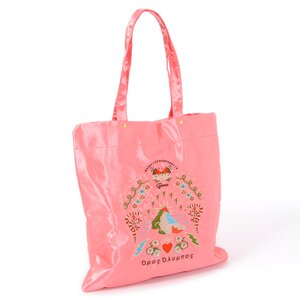 FLAPPER Sukajan Embroidered Flat Tote Pink