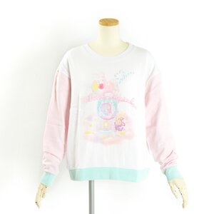 milklim x magical Shuwa Shuwa Magic Sweatshirt White x Pink