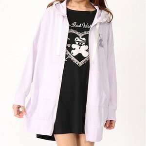 Ank Rouge Bear Hoodie Purple