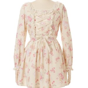 LIZ LISA Cat Cherry Dress Yellow