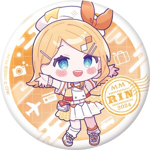 Hatsune Miku Magical Mirai 2024 Punipuni Tin Badge Kagamine Rin: Shikata Nai Ver. [Pre-order]