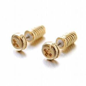 Lilou Screw Earrings Gold