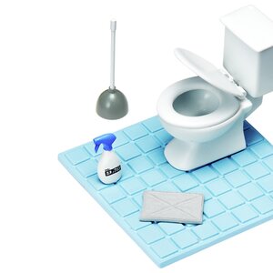 Posable Skeleton Accessory - Toilet Set
