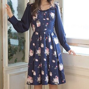 LIZ LISA Starry Sky Rose Dress Navy
