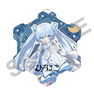 Snow Miku x Hirohako Snowflake Acrylic Magnet Hirosaki Art by Kiya Machi