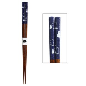 Cat Family Chopsticks Navy Blue