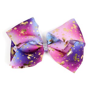 Unicorn Big Ribbon Clip Sunset