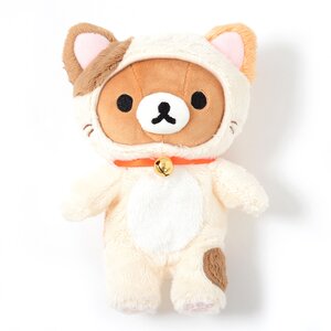 Rilakkuma Motto Nonbiri Neko Collectable Sitting Plushies Rilakkuma