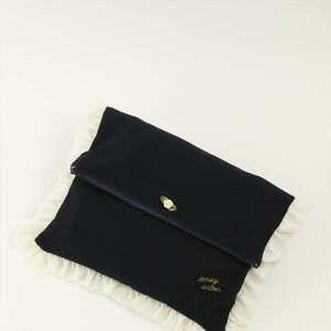 Honey Salon Little Rose Tote Clutch Navy