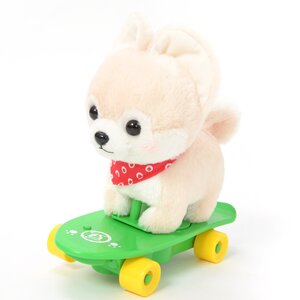 Mameshiba San Kyodai Melody Skateboard Dog Plush Collection Sasuke