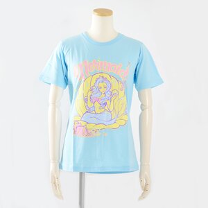LISTEN FLAVOR Mermaid T-shirts Light Blue (M)