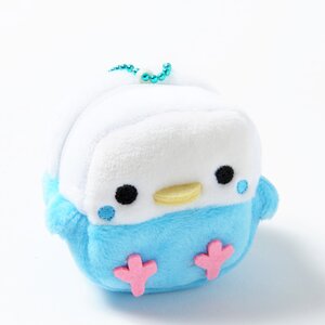 Square Birdies Plushie Coin Pouches Blue Budgerigar