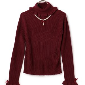 LIZ LISA Pearl Turtleneck Bordeaux