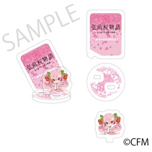 Sakura Miku x Hirosaki Sakura Story Mini Diorama Weeping Yaebeni Blossoms Art by Kiya Machi